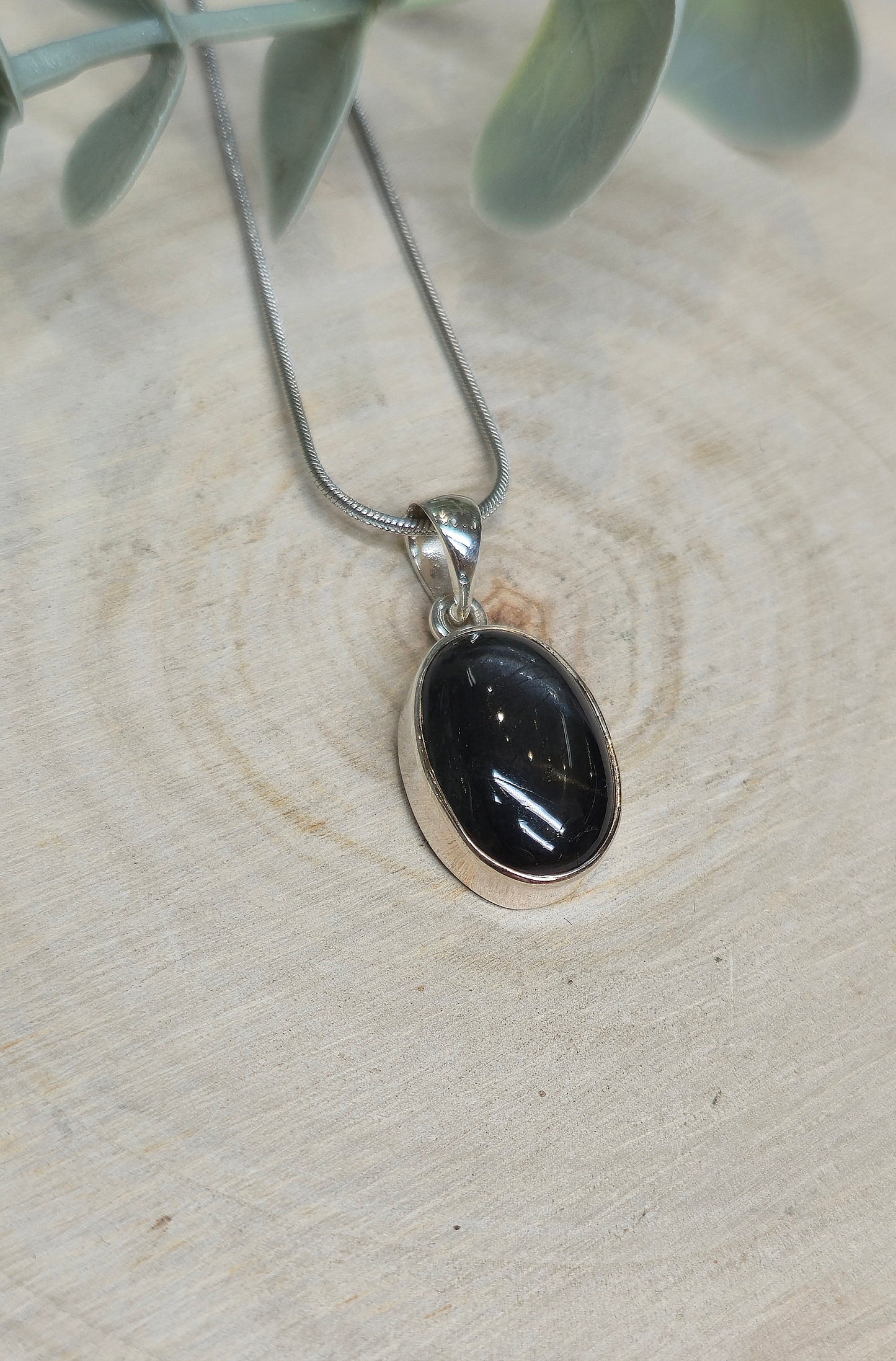 Collier Black star (Sapphire étoilé noir)