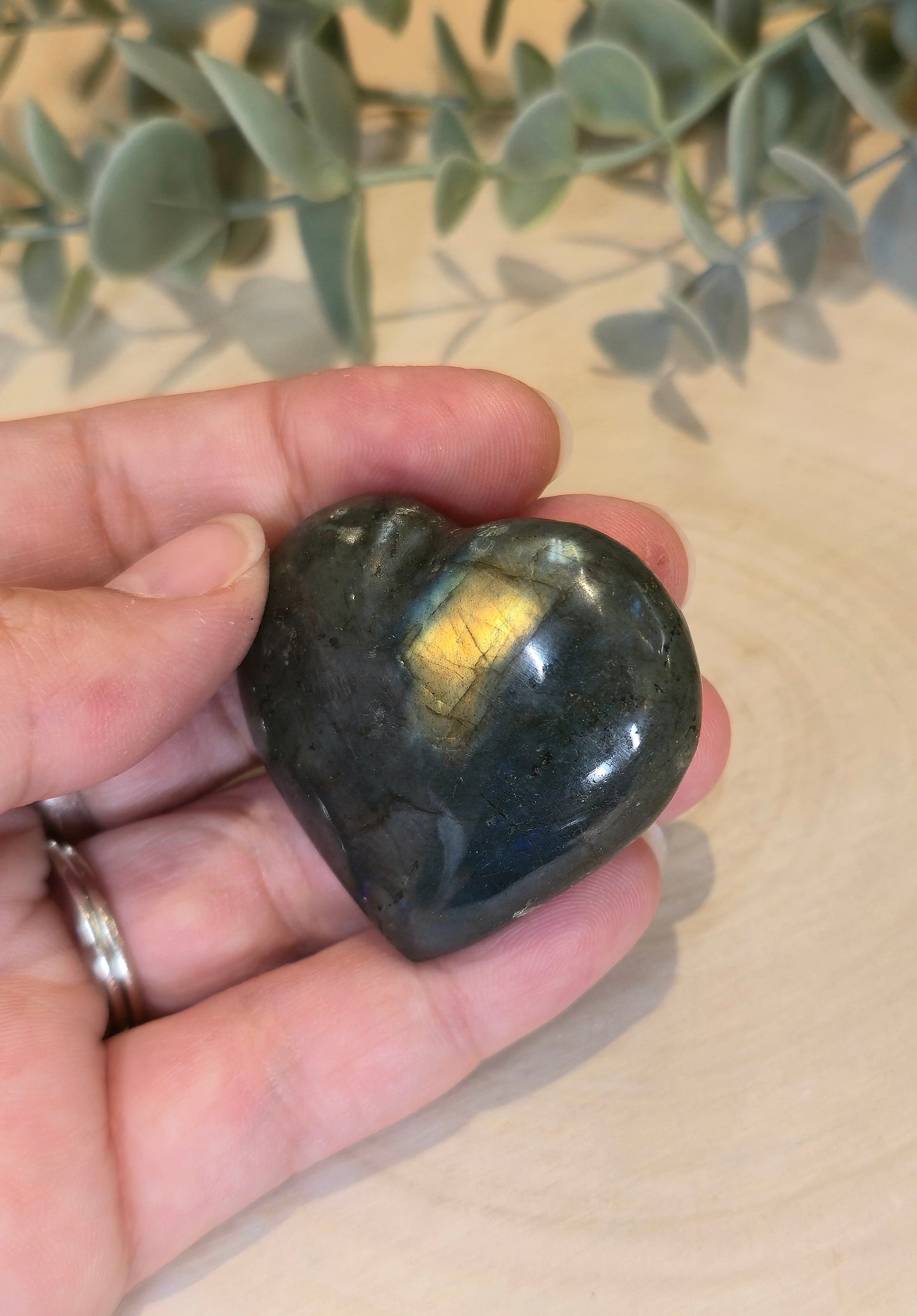 Coeur en Labradorite