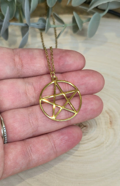 Collier Pentacle gold