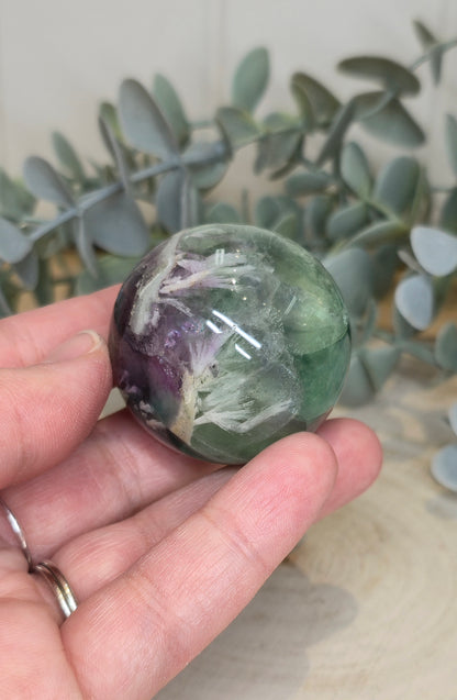 Sphère Feather Fluorite