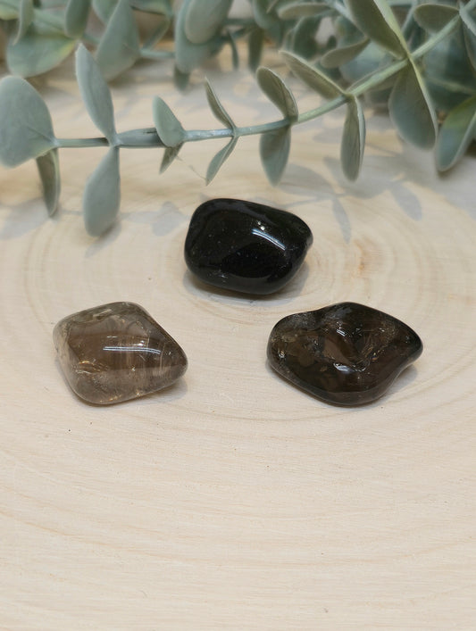 Quartz fumé barattée