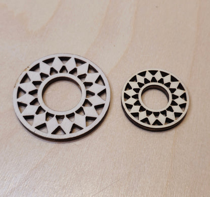 Support de bois plat pour sphère