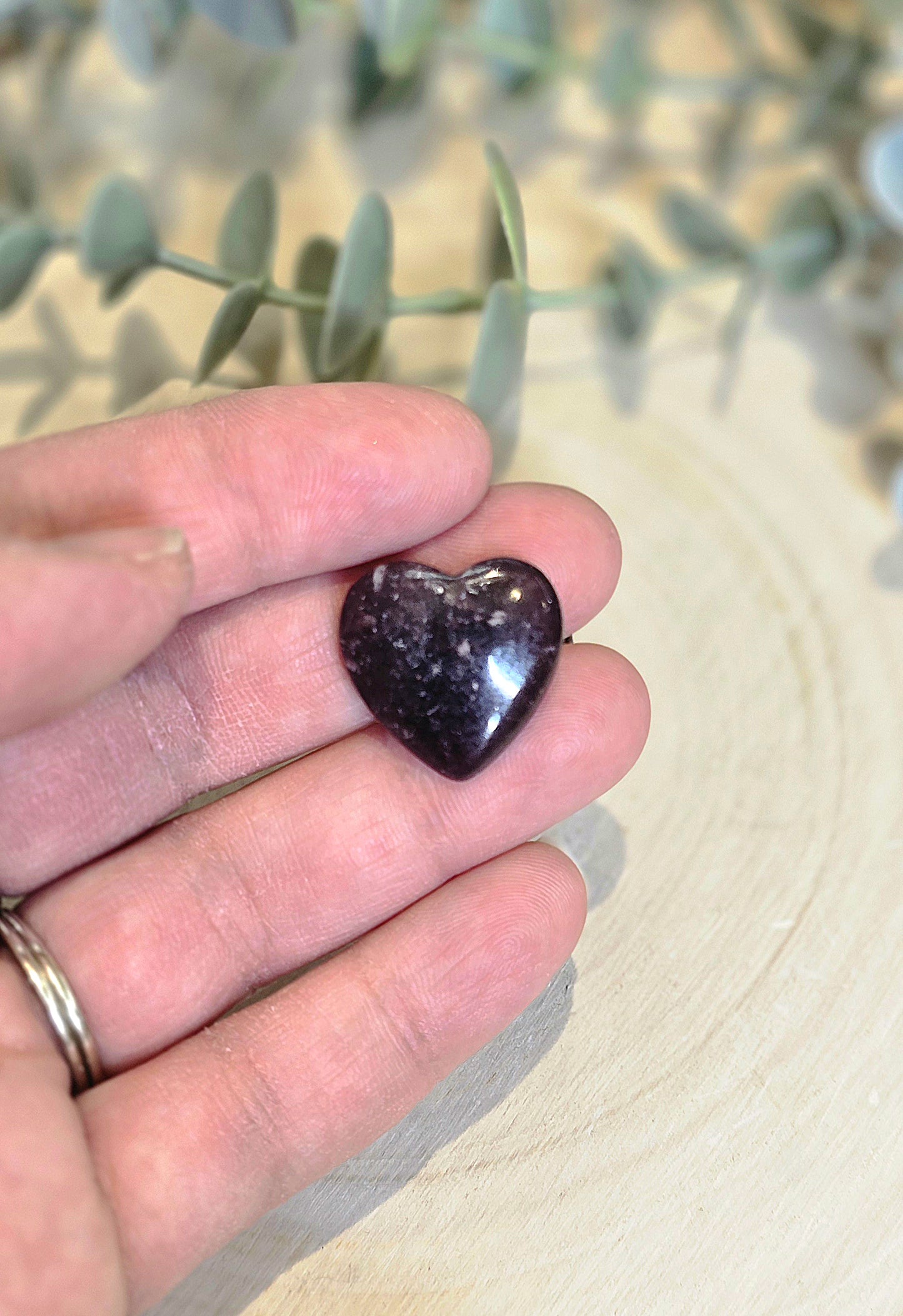 Coeur en Lépidolite