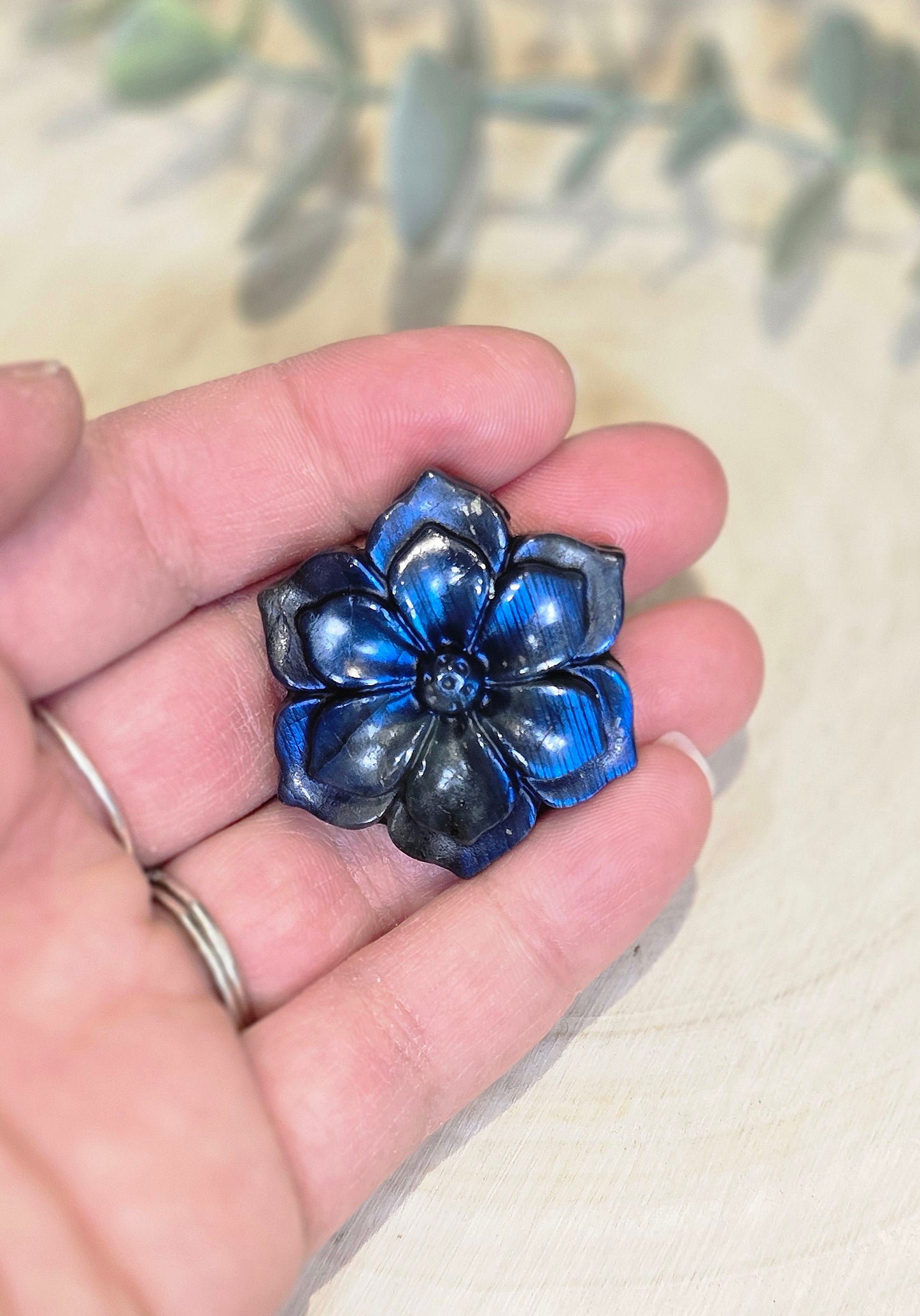 Fleur en Labradorite