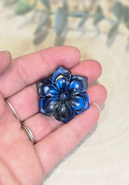 Fleur en Labradorite