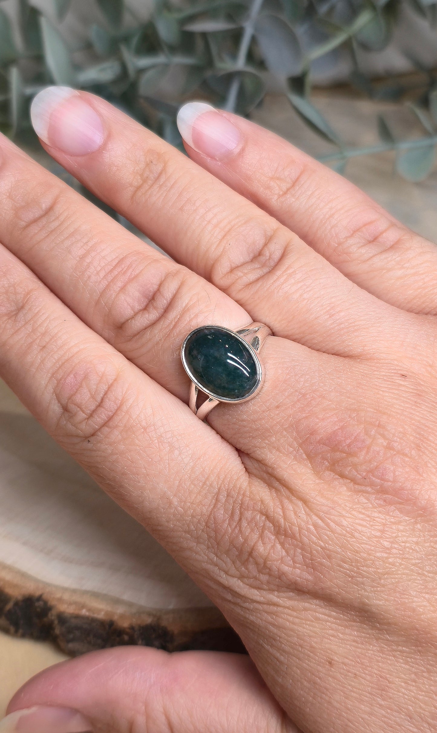 Bague Agate mousse