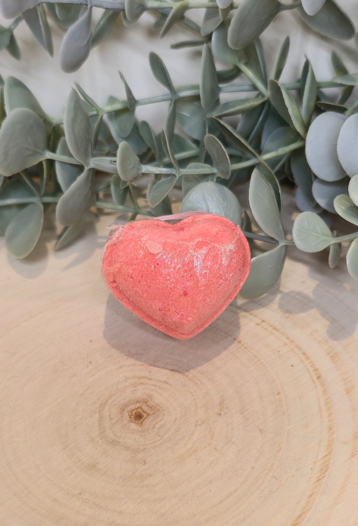 Bombe de bain en coeur - Délice de fraises