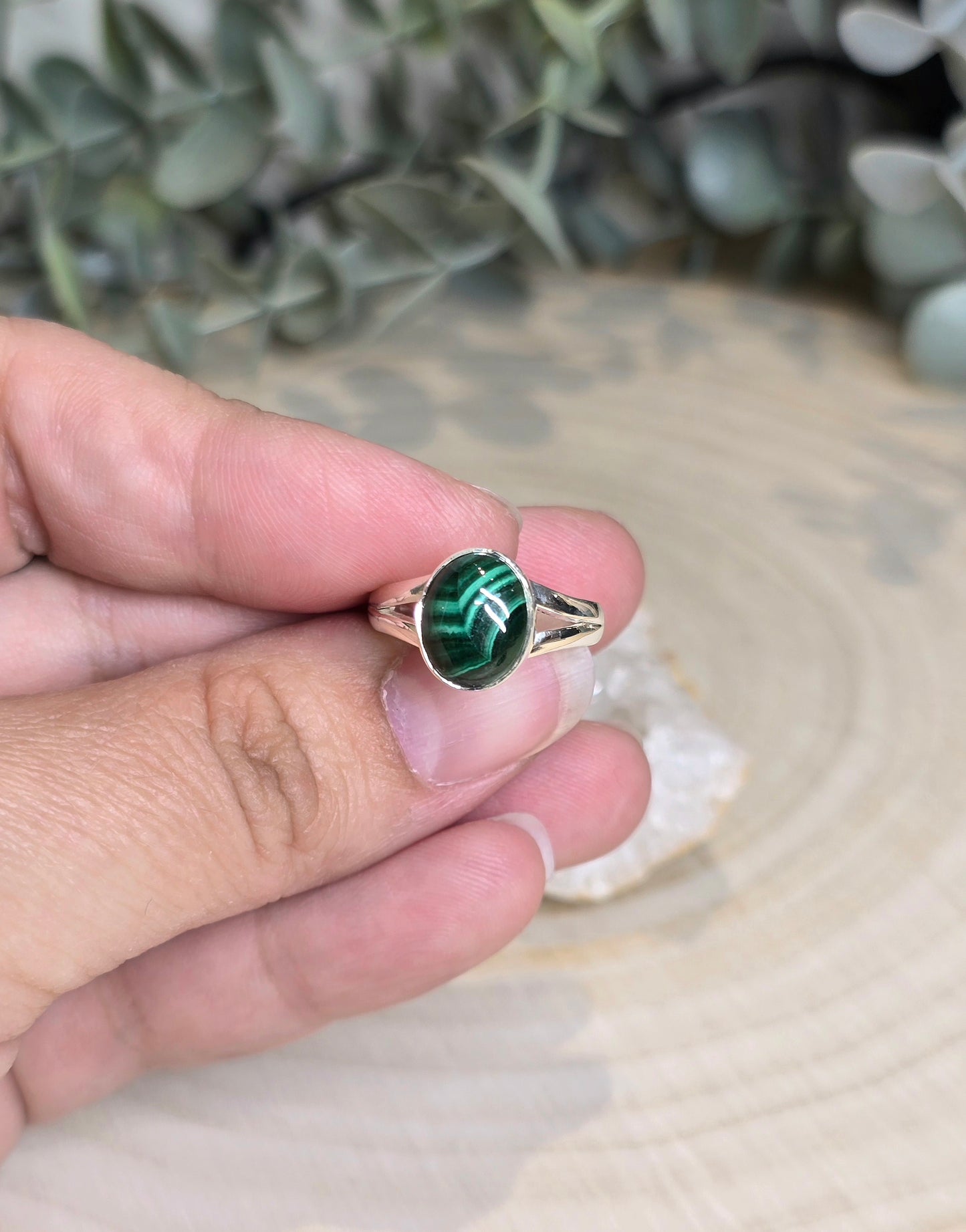 Bague Malachite