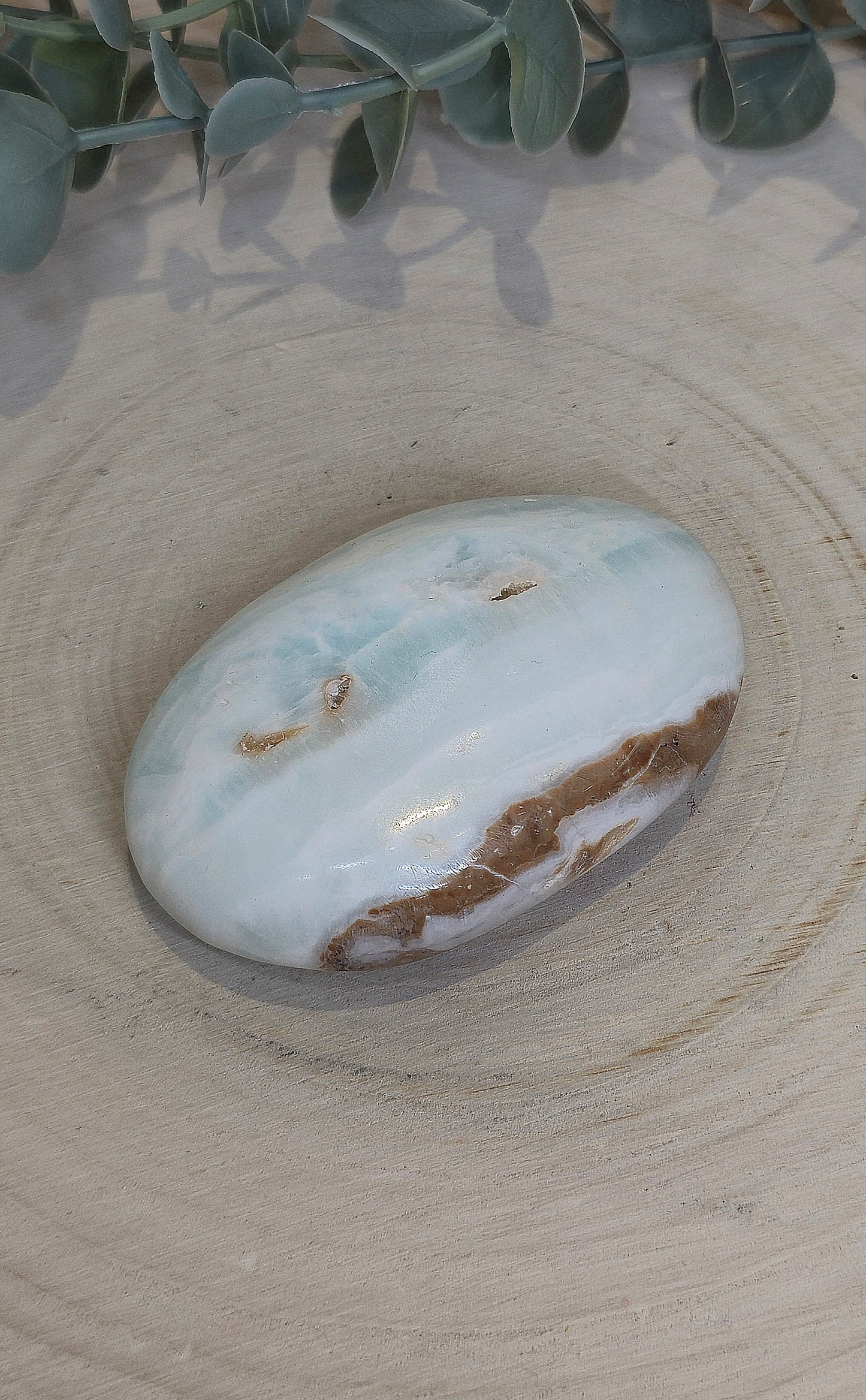 Pierre de paume en Calcite des caraïbes