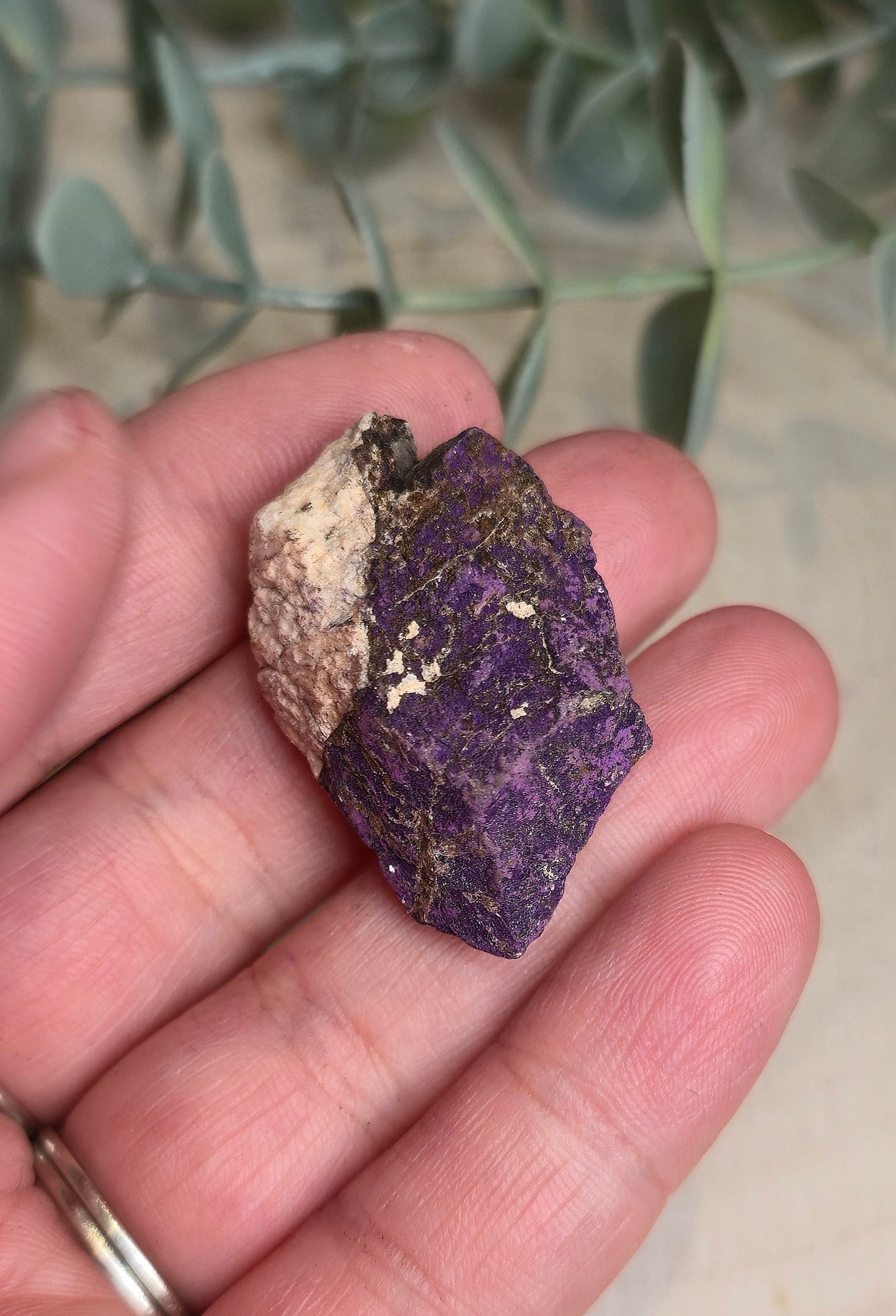 Purpurite brute du Brésil