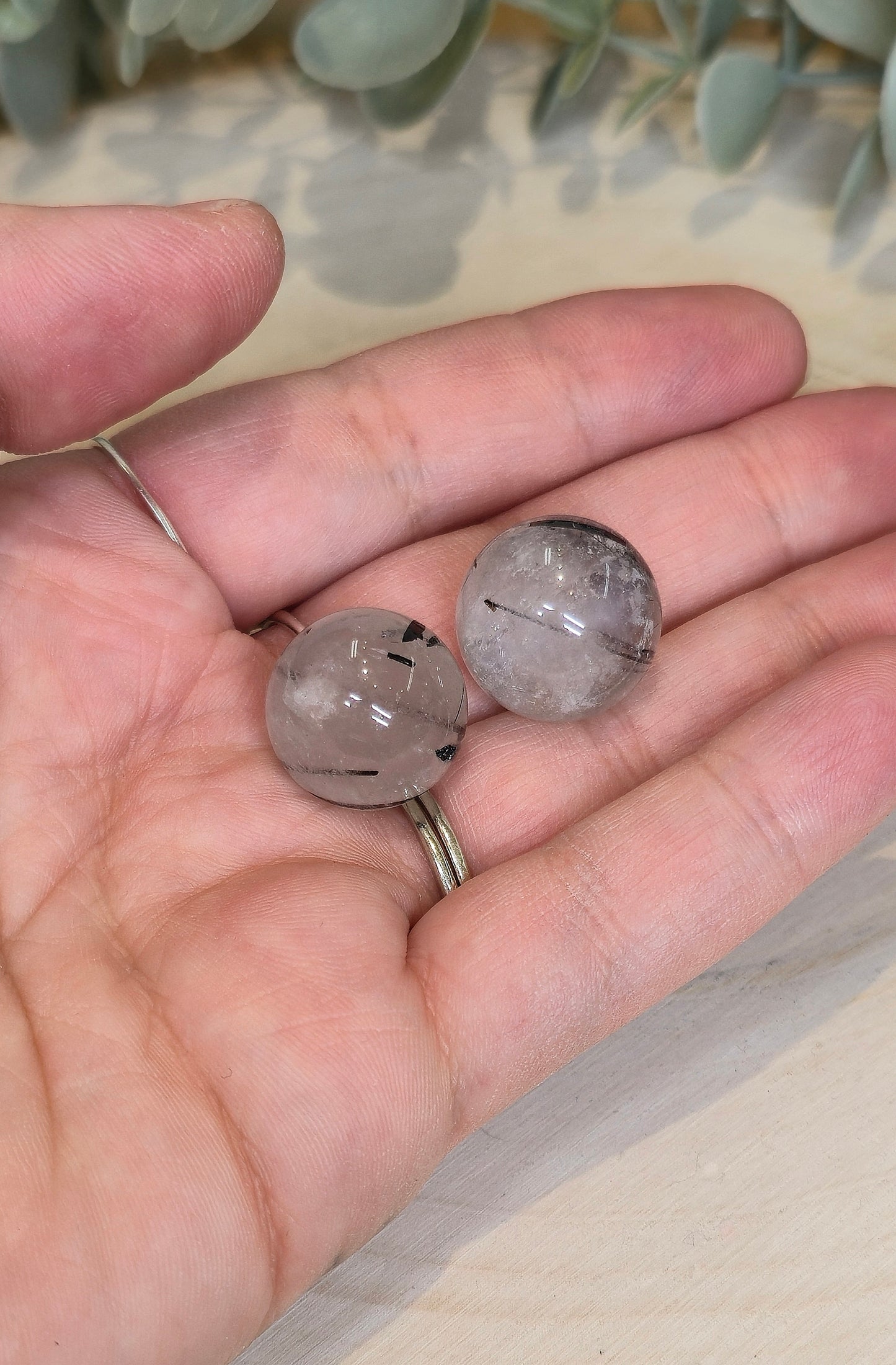 Sphère de Quartz Tourmaline