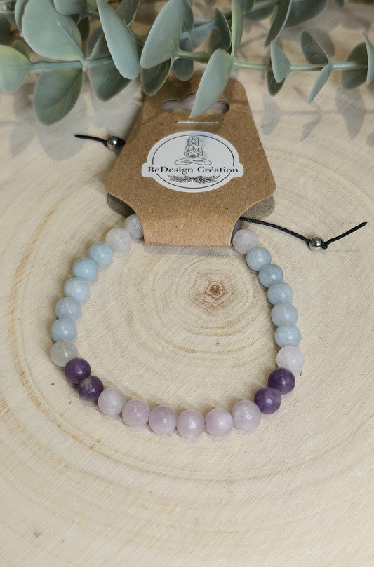 Bracelet avec pierres - création unique