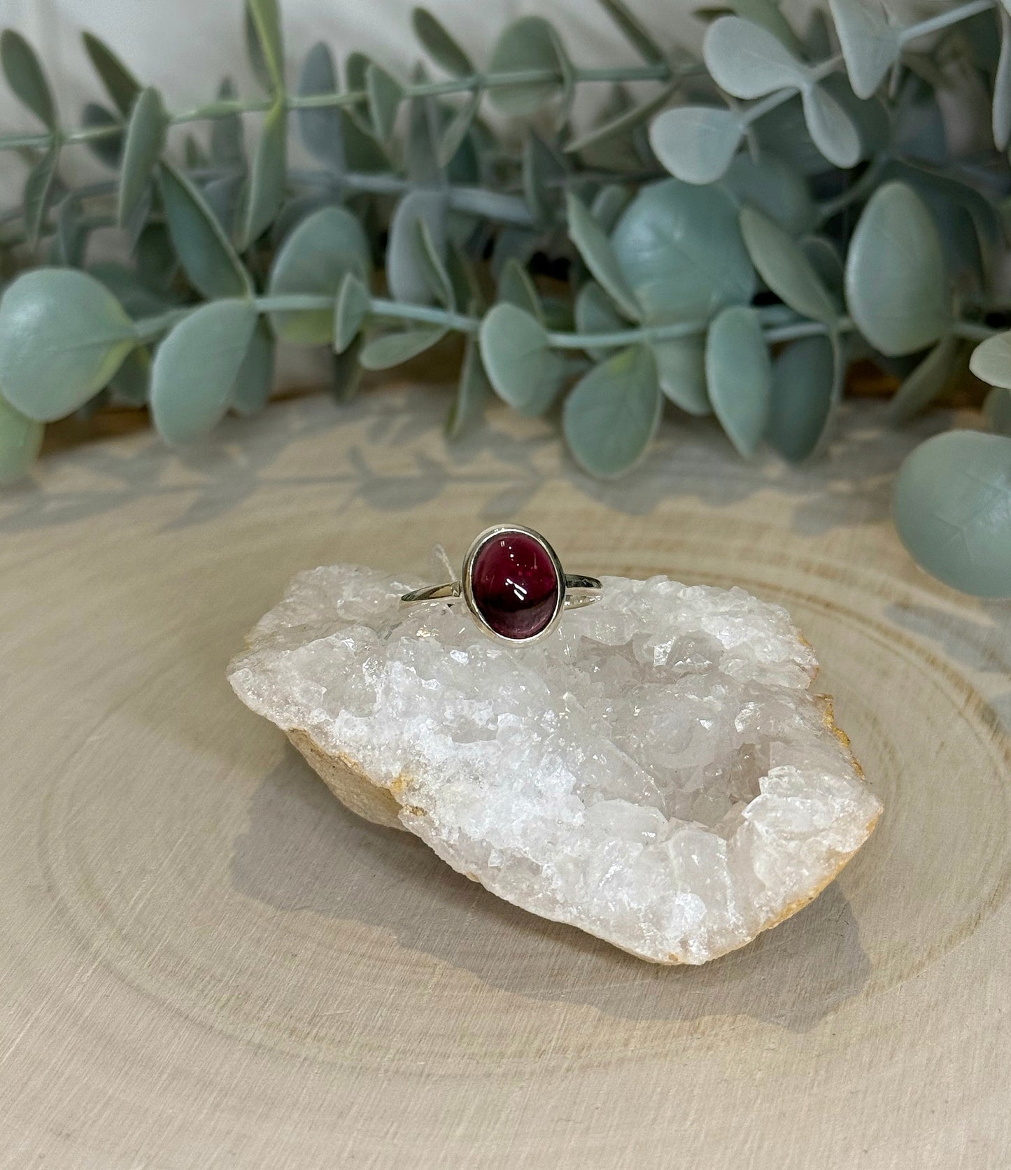 Bague Grenat ovale