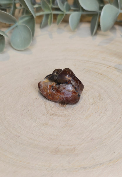 Agate feu barattée