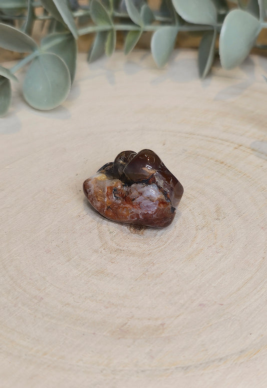Agate feu barattée