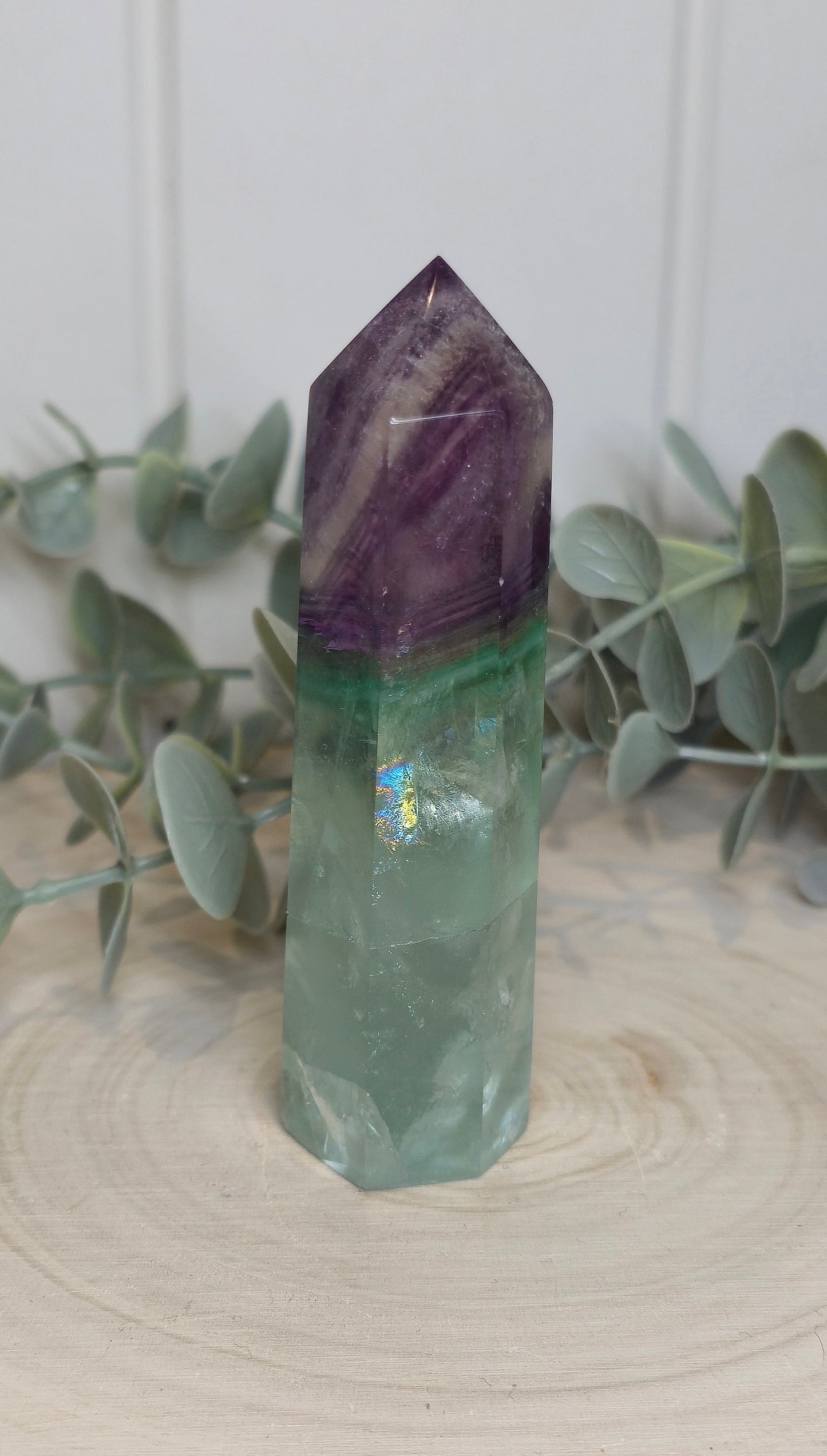 Pointe en Fluorite *réparée*