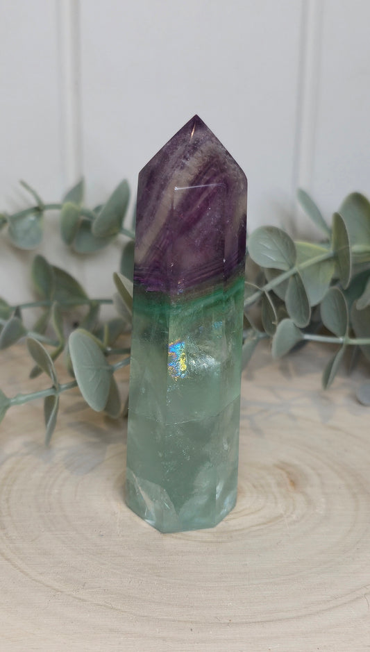 Pointe en Fluorite *réparée*