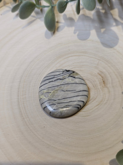 Pierre de paume mince Jaspe araignée