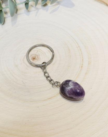 Porte-clé avec Pierre barattée