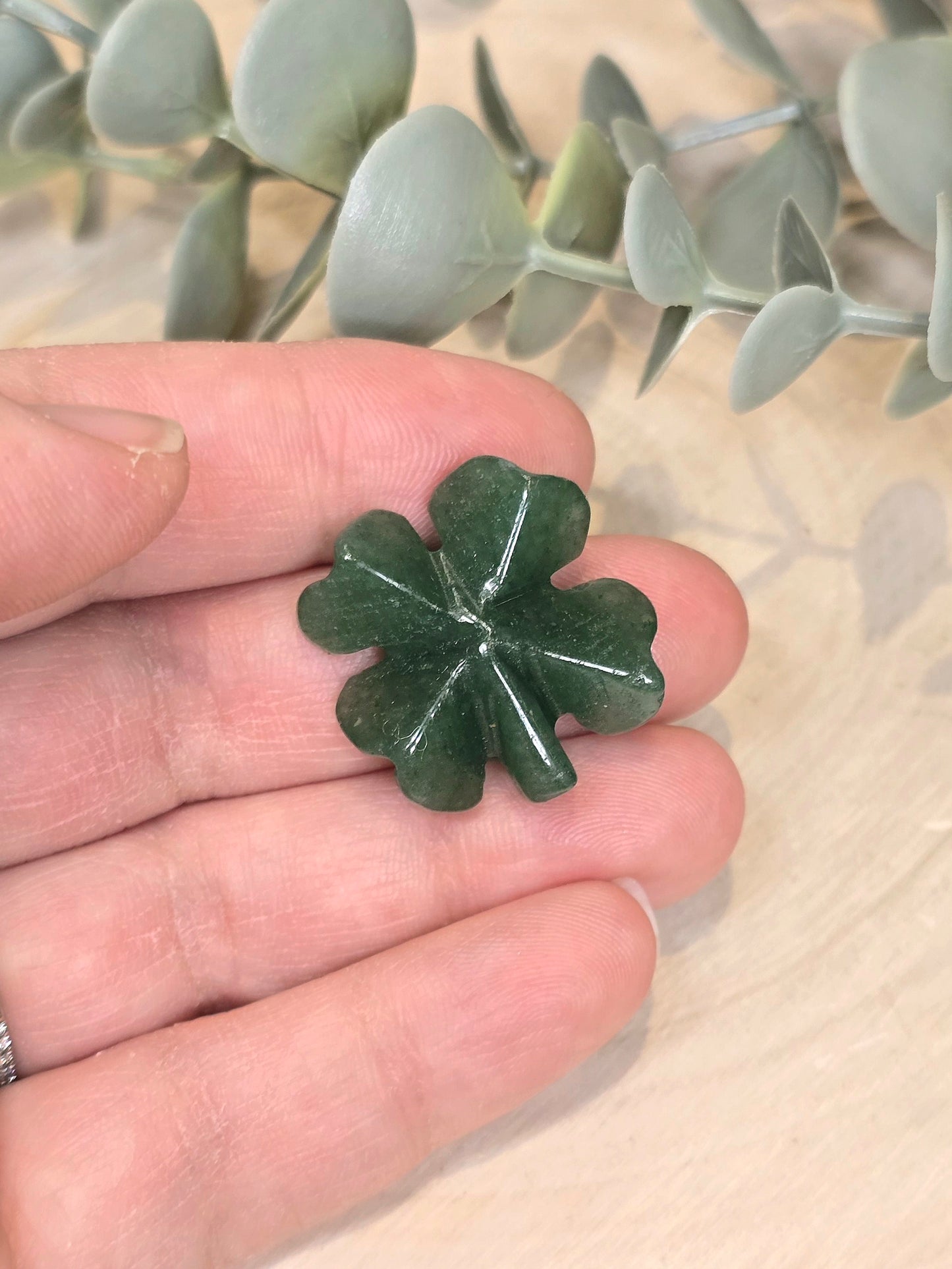 Trèfle à 4 feuilles en Aventurine verte