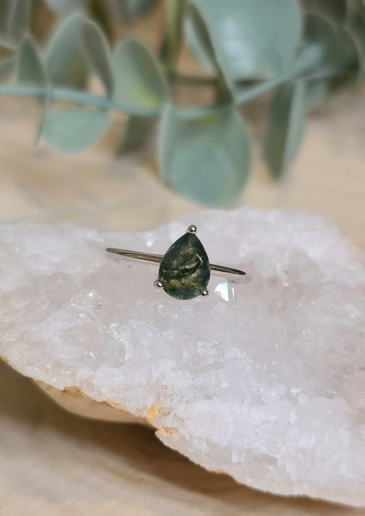 Bague Agate mousse