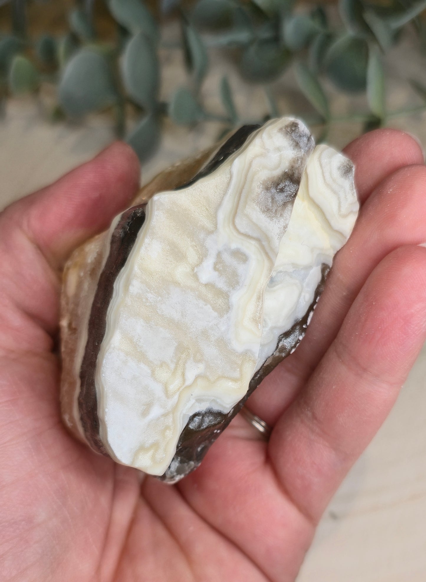 Calcite zébré brute du Mexique