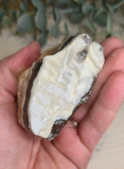 Calcite zébré brute du Mexique