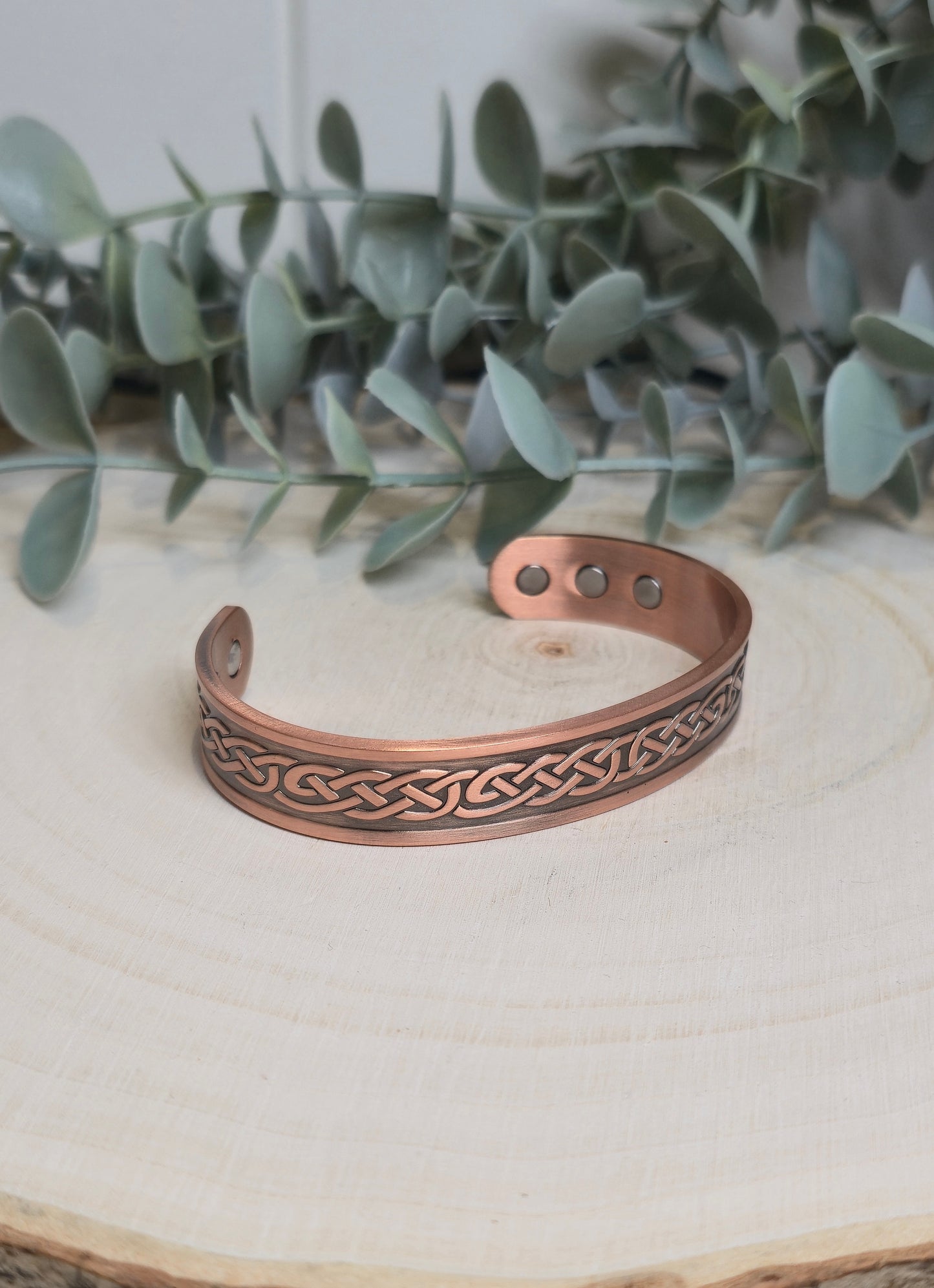 Bracelet de cuivre magnétique Noeuds celtiques