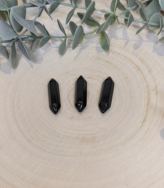 Mini Double Pointe en Obsidienne