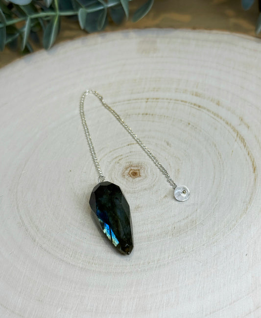 Pendule Labradorite diamand