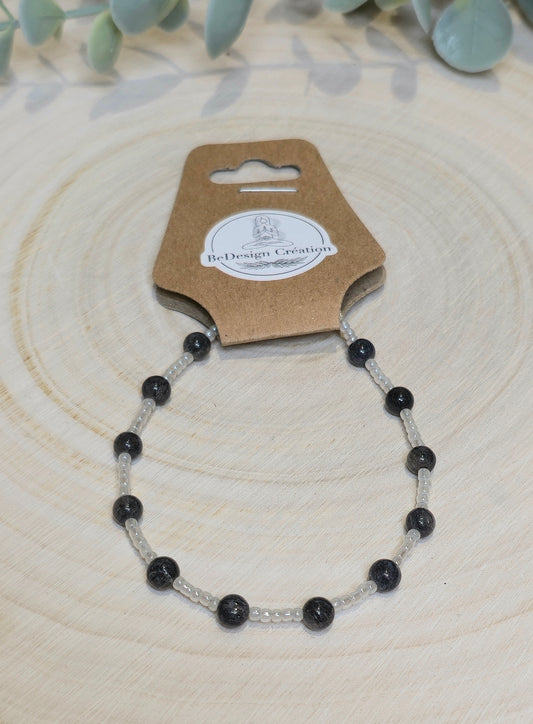 Bracelet avec pierres - Iolite