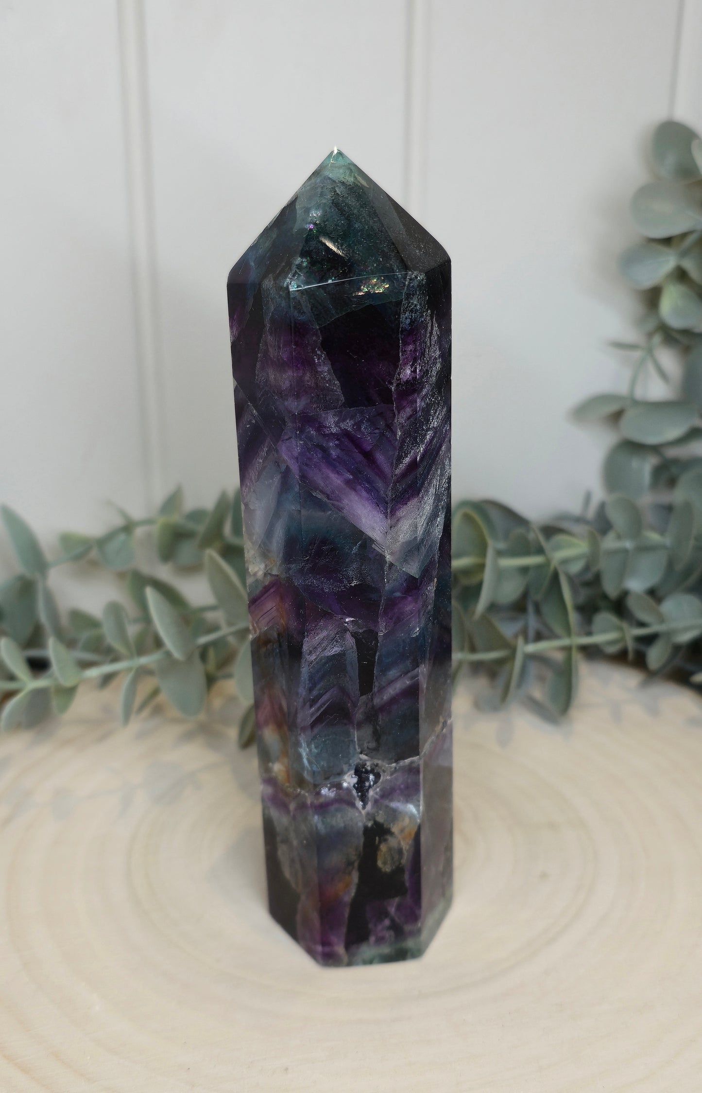 Pointe en Fluorite *réparée*