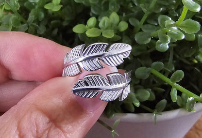 Bague Plume ajustable