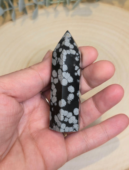 Pointe en Obsidienne snowflake