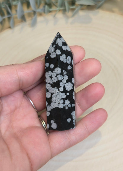 Pointe en Obsidienne snowflake