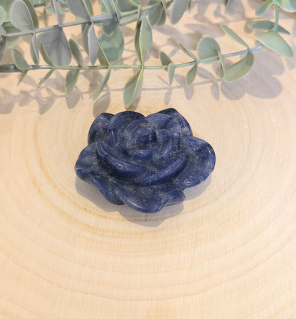 Fleur en Aventurine bleue