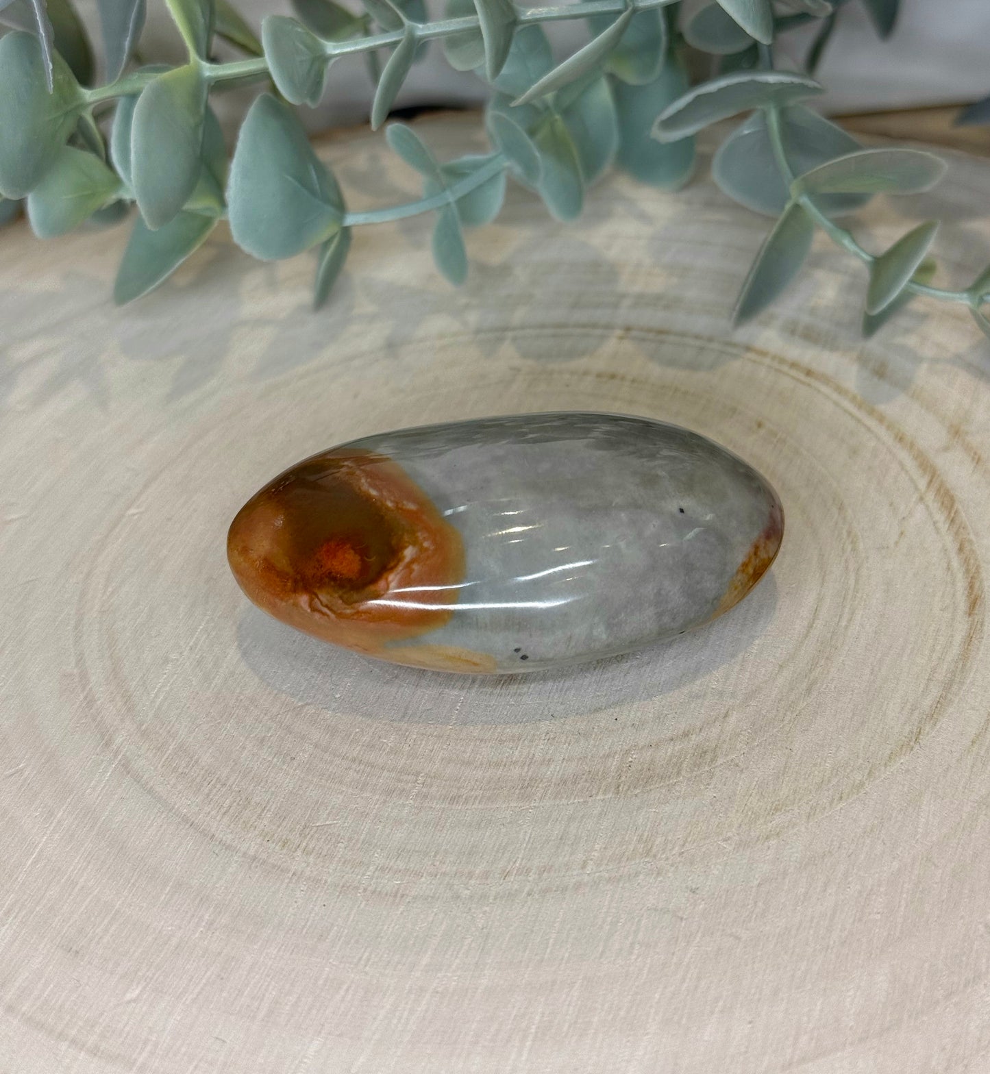 Pierre de paume en Jaspe Polychrome