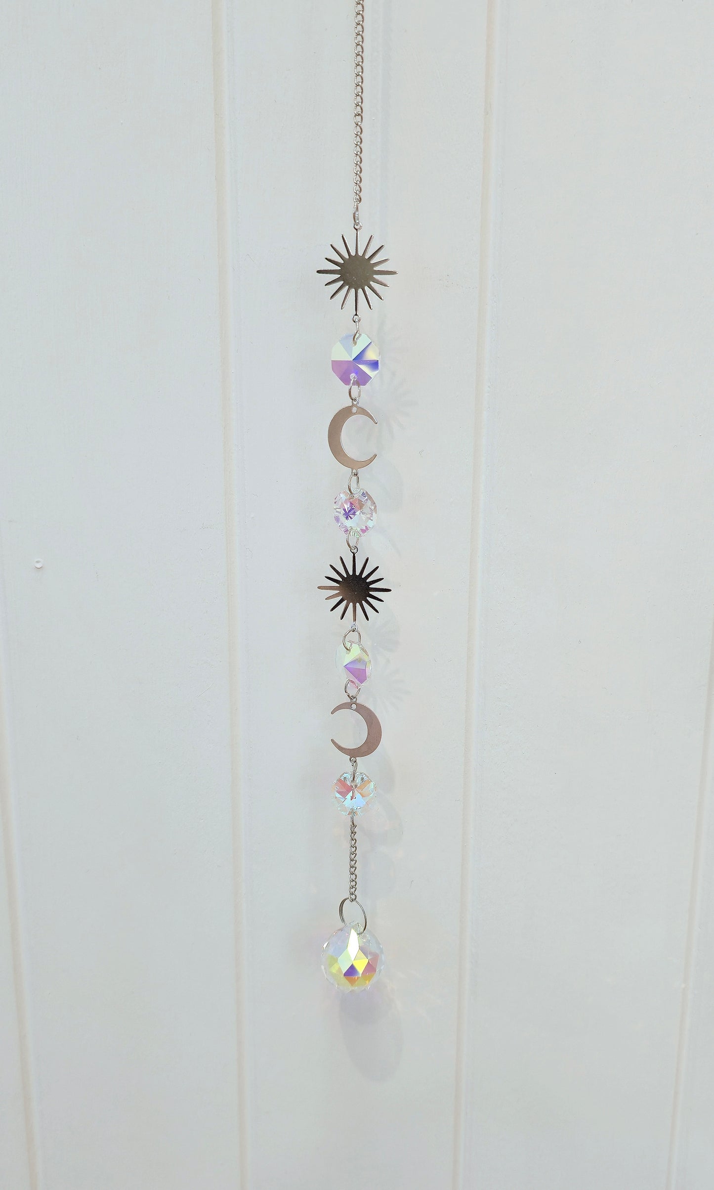 Capteur de lumière cristaux Soleil/Lune