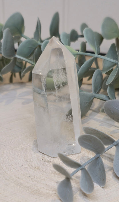 Pointe en Quartz clair de Madagascar