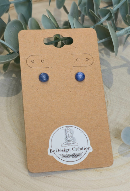 Boucles d’oreilles Kyanite bleue