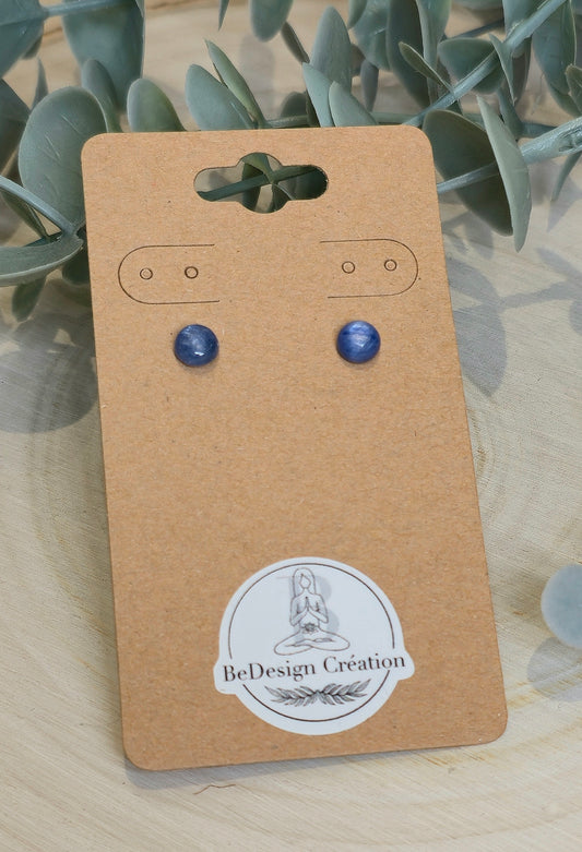 Boucles d’oreilles Kyanite bleue