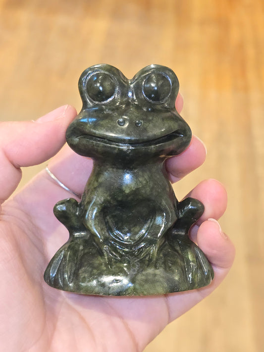 Grenouille Jade 8cm