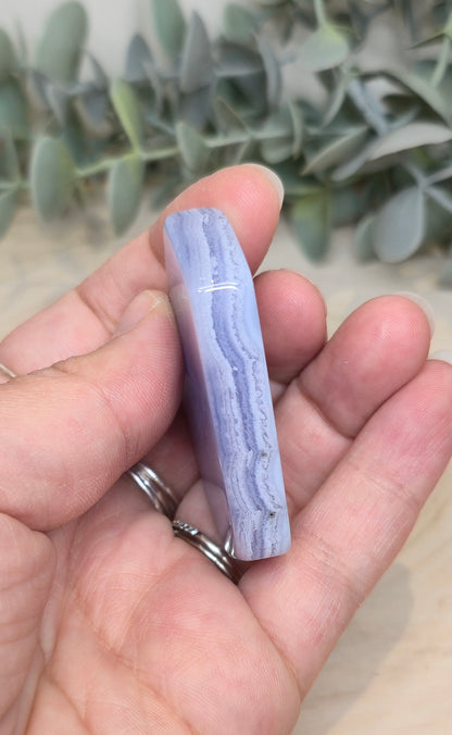 Tranche d’Agate dentelle bleue