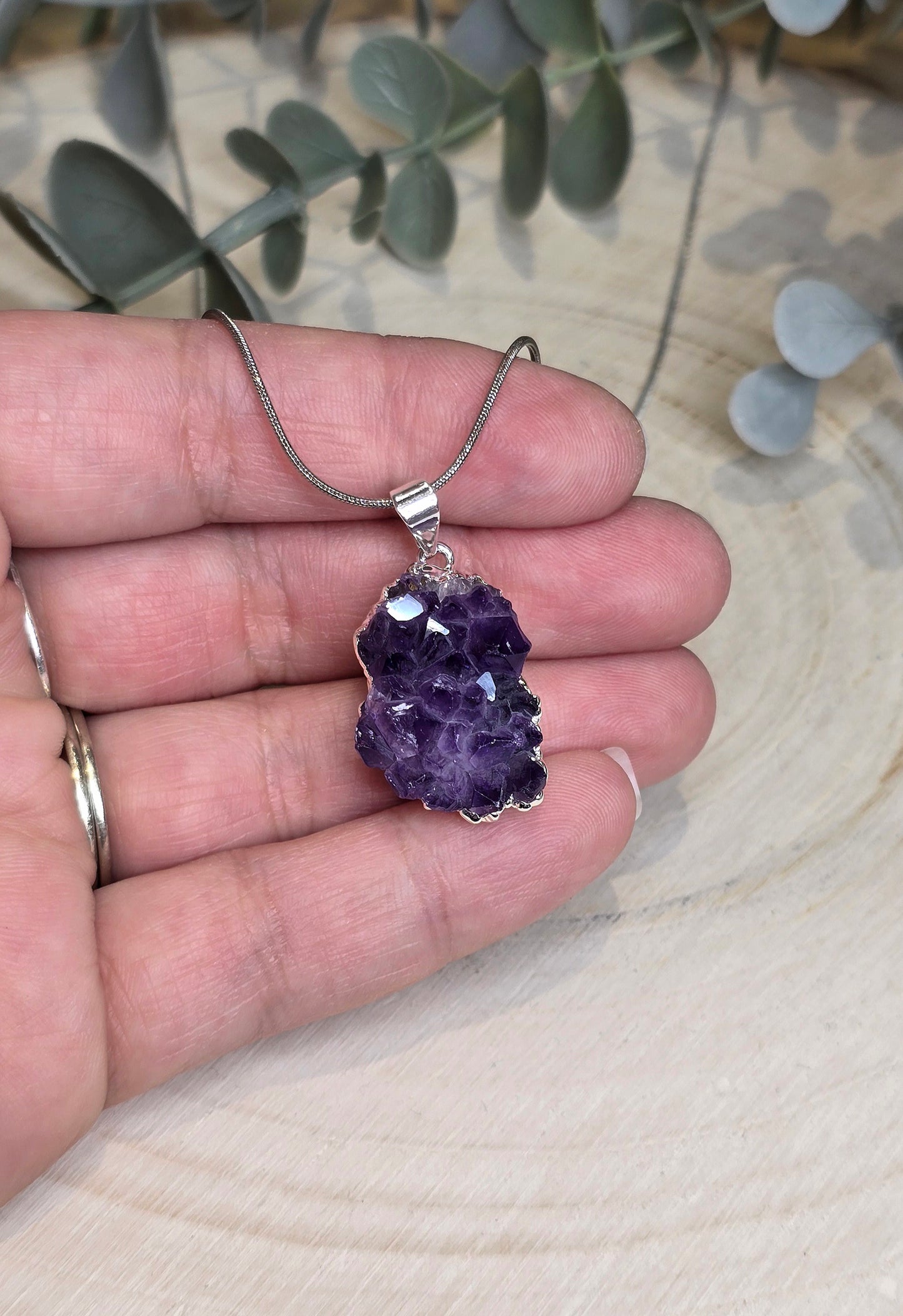 Collier Amas d'Améthyste