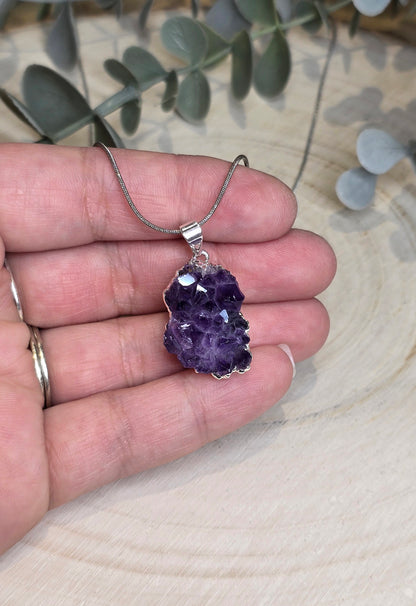 Collier Amas d'Améthyste
