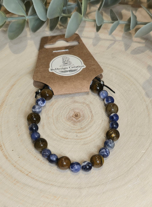 Bracelet avec pierres - création unique