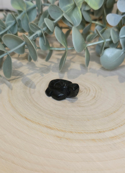 Tortue en Obsidienne