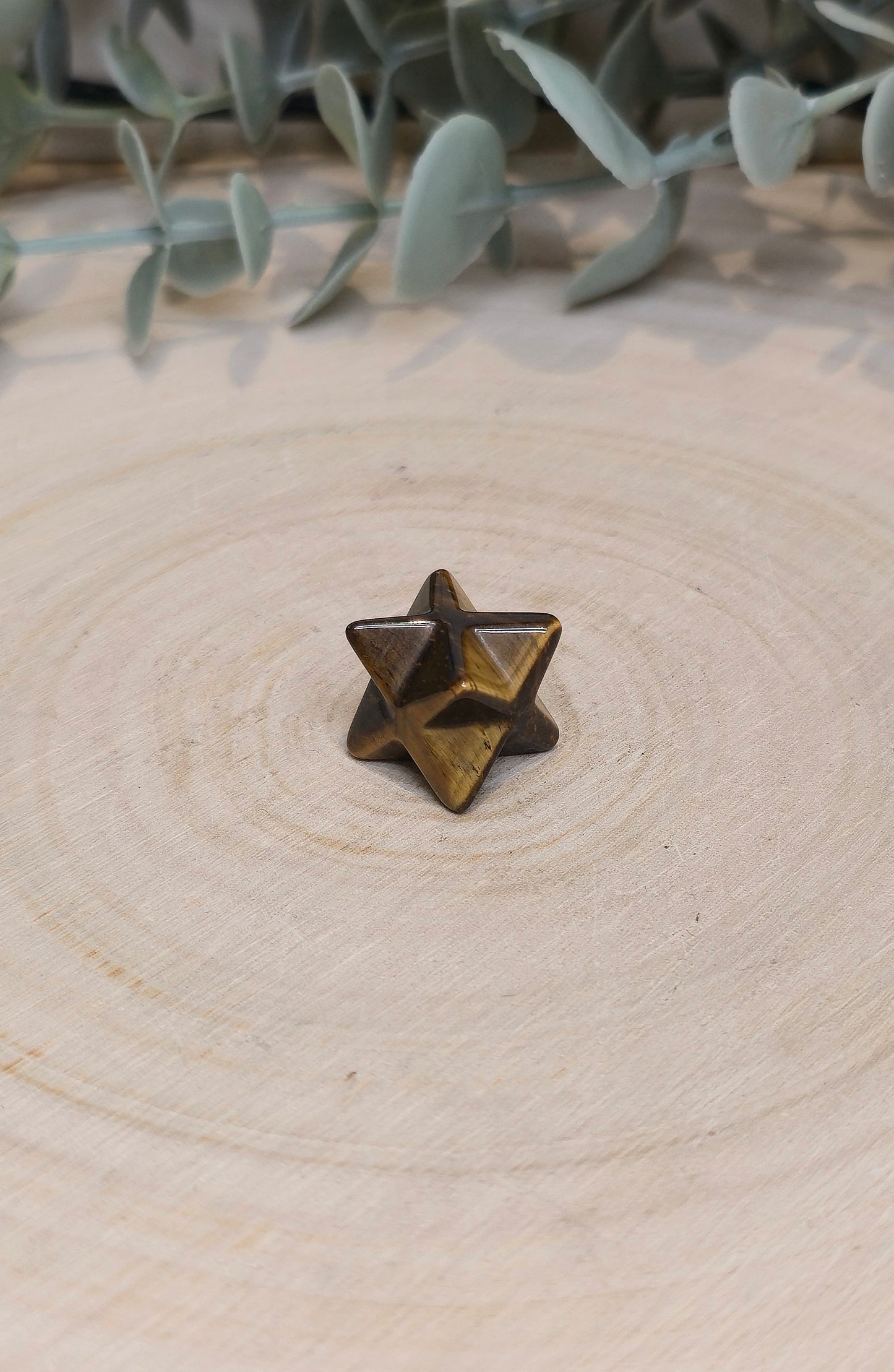 Étoile Merkaba Oeil de tigre