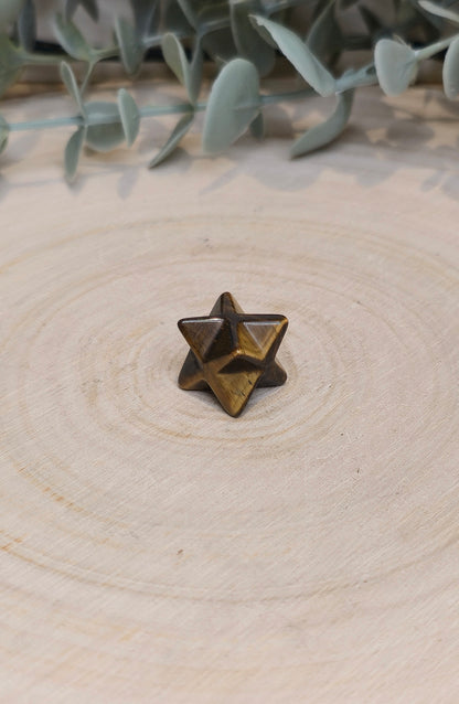 Étoile Merkaba Oeil de tigre