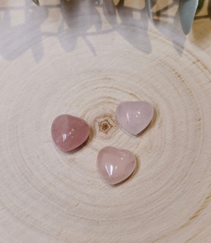 Mini Coeur en Quartz rose